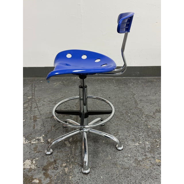 Flash Furniture Tractor Seat Adjustable Drafting Stool For Sale - Image 4 of 12