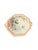 William Adams and Company Vintage Chinoiserie Adams Calyx Ware Metz Aqua Blue Octagonal Covered Serving Dish For Sale - Image 4 of 11