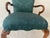 Emerald Pennsylvania House Emerald Green Damask Style Upholstry and Carved Cherry Wood Dearborn Exquisitely Unique Vintage Chair Excellent Condition For Sale - Image 8 of 11