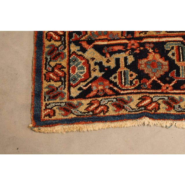 Traditional Antique Hand Knotted Persian Heriz Room Size Rug 12' X 15' For Sale - Image 3 of 14