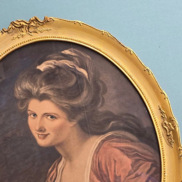 Sir Joshua Reynolds & George Romney, Lady Hamilton & Lady Somerset, 1700s, Lithographs, Set of 2 For Sale - Image 7 of 18