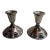 1980s Sterling Silver 4" Towle Candlesticks - a Pair For Sale