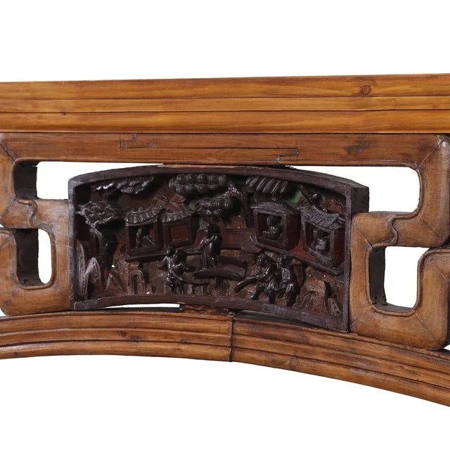 Chinese Marriage Bedframe in Carved Fascia For Sale - Image 3 of 8