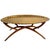 Moroccan Vintage Moroccan Brass Tray Top Table With Folding Spider-Leg Base For Sale - Image 3 of 10