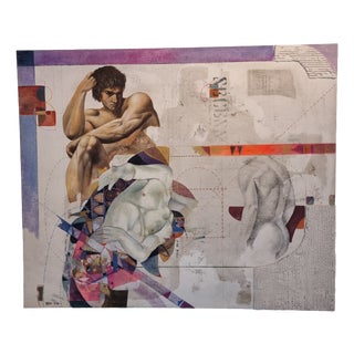 Roberto Nezzi, Essence of Man, Mixed Media on Canvas For Sale