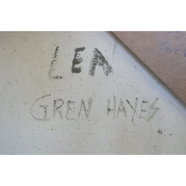 Bay Area Figurative Movement -- Cigarette Break by Patricia Gren Hayes For Sale - Image 4 of 5