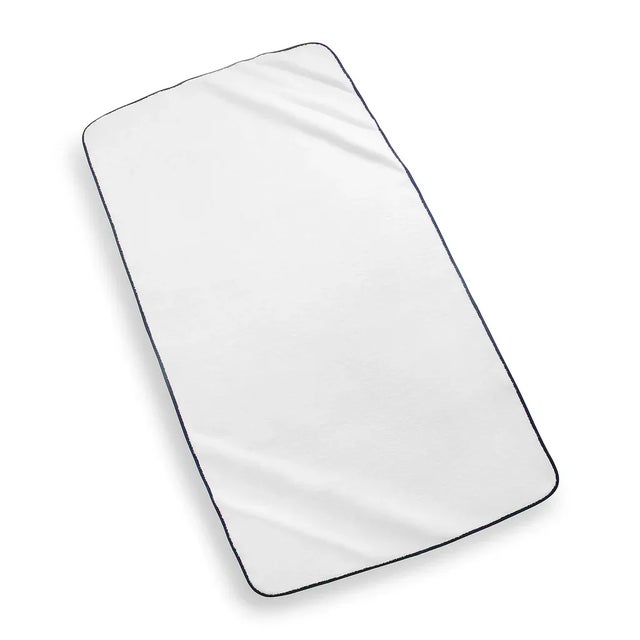 Transitional Ducap Pool Towel, White/Navy Blue For Sale - Image 3 of 3