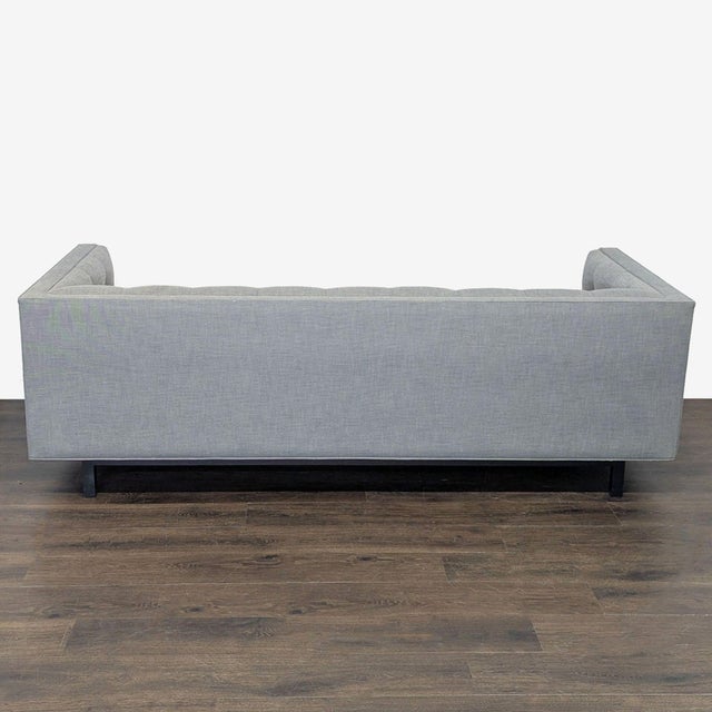 2010s Restoration Hardware Madison Modern 3-Seat Sofa in Light Gray Fabric For Sale - Image 5 of 9