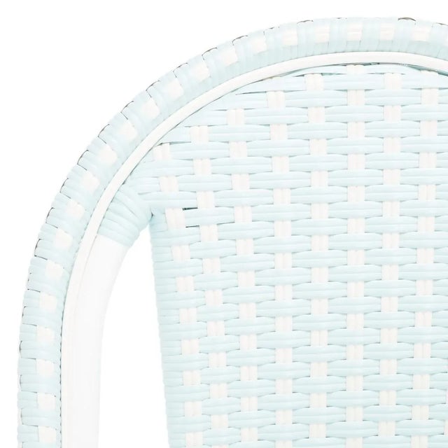 California Side Chair, Set of 2 - Baby Blue/White For Sale In Philadelphia - Image 6 of 9