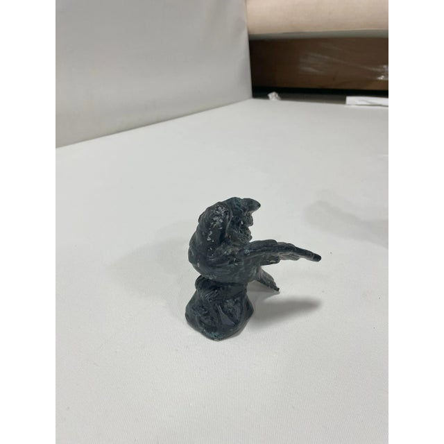 Traditional Pair of Late 20th Century Cast Iron Birds For Sale - Image 3 of 10