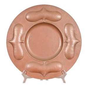 Ramon Ramirez Arts & Crafts Hammered Copper Charger Plate or Tray