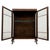 Antique English Oak Glazed Display Cabinet For Sale - Image 4 of 11
