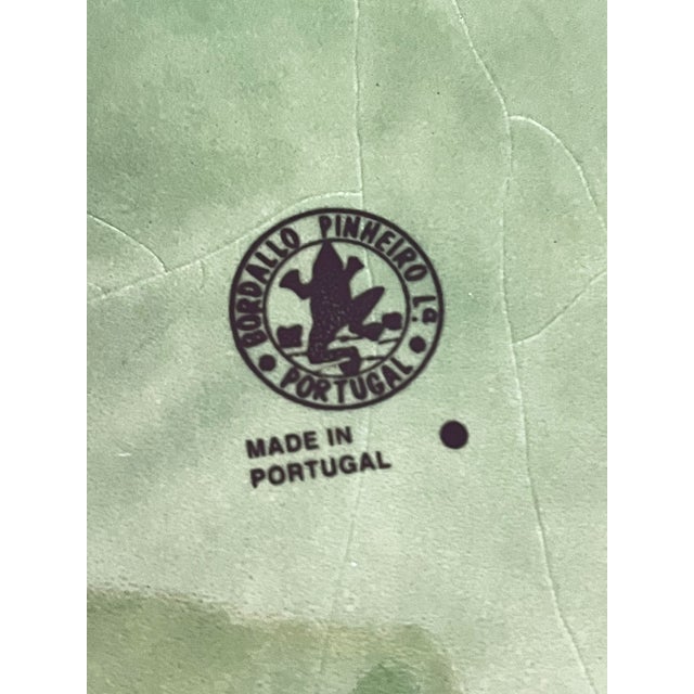 Ceramic Vintage Bordallo Pinheiro Salad Plates S/6 For Sale - Image 7 of 7