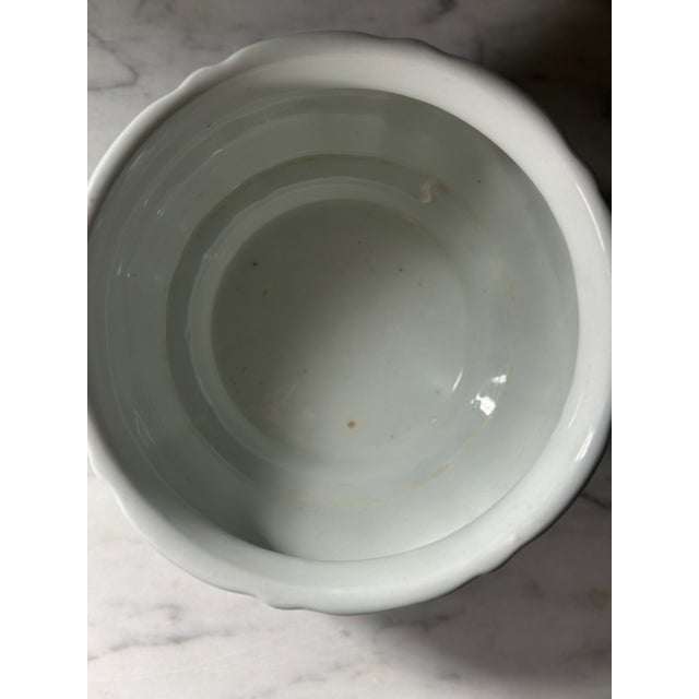 An exceptional and highly collectible piece of late 19th-century English transferware, this antique Victorian lidded...