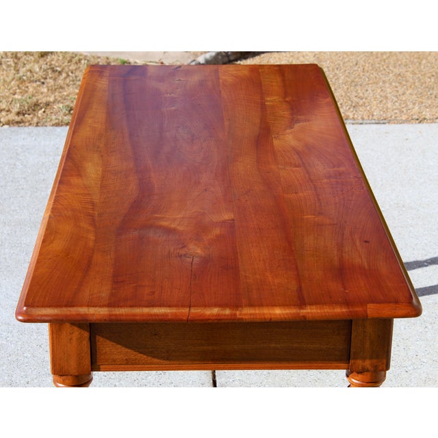 Antique Early 20th Century Solid Wood Writing Table / Farmhouse Console Desk, Circa 1900–1920 For Sale - Image 12 of 17