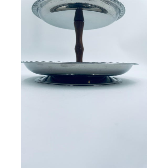 Vintage Two-Tier Rotating Platter, 1965 For Sale - Image 6 of 9