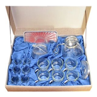 Mid-Century Czechoslovakian Cooking Glass Set, 1960s, Set of 21 For Sale