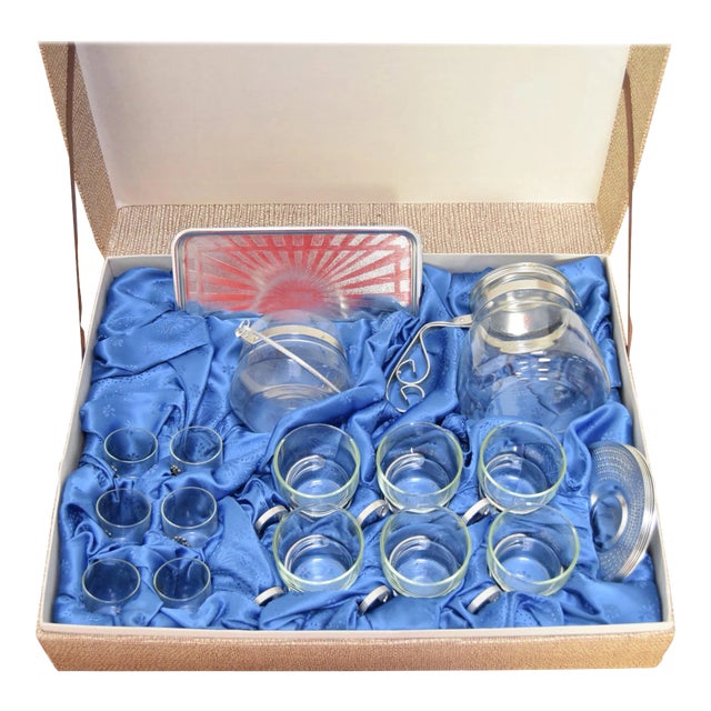 Mid-Century Czechoslovakian Cooking Glass Set, 1960s, Set of 21 For Sale