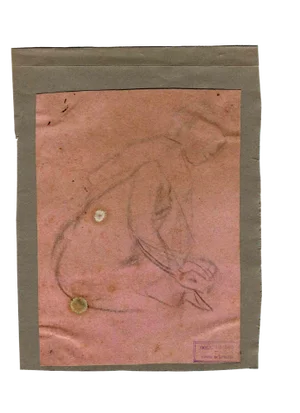Luigi Galli, The Sketch, Original Pencil Drawing, Late 19th Century