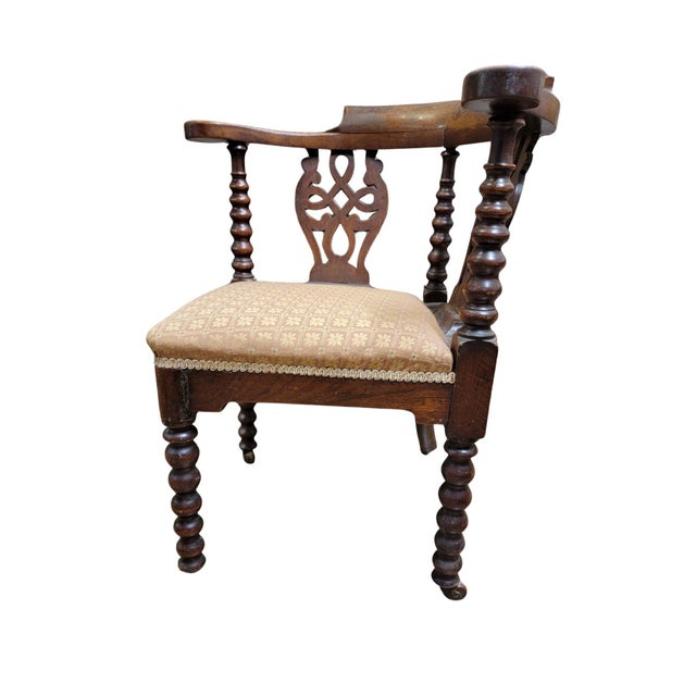 English A Late 19th Century Bobbin Turned Corner Chair For Sale - Image 3 of 6