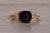 The Redwood Creek: Checkerboard Onyx and Natural Diamond Ring in Yellow Gold For Sale - Image 4 of 11