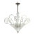 Mid-Century Art Deco Style Cristallo Rigaree Murano Pendant Light For Sale