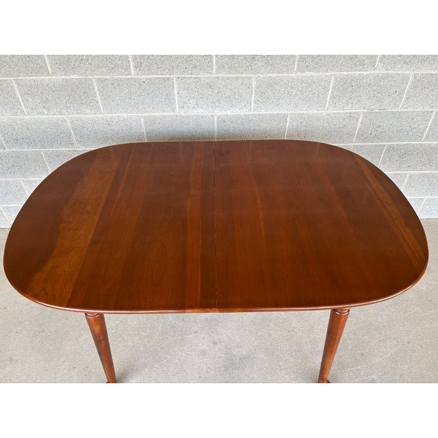 English Jamestown Sterling 73" Cherry Extension Dining Table For Sale - Image 3 of 12