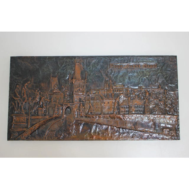 Mid-Century Wall Sculpture in Copper and Metal, 1972 For Sale - Image 4 of 18