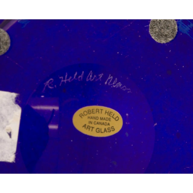 Glass Art Glass Centerpiece Signed by Artist Robert Held For Sale - Image 7 of 7