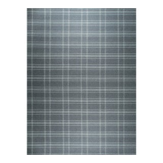 12x15 Graceful Quinn Gray Kilim Geometric Modern Flatweave Wool Carpet Rug For Sale