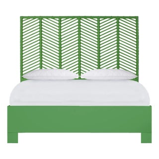 Liam Standard Bed Queen - Bright Green For Sale