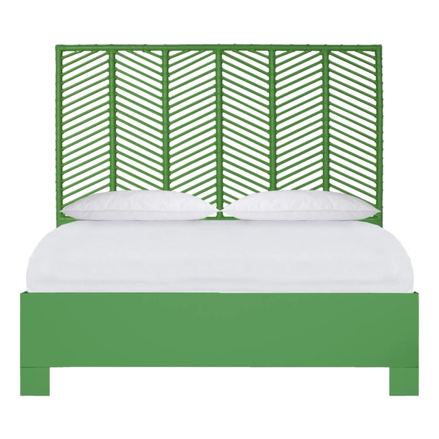 Liam Standard Bed Queen - Bright Green For Sale
