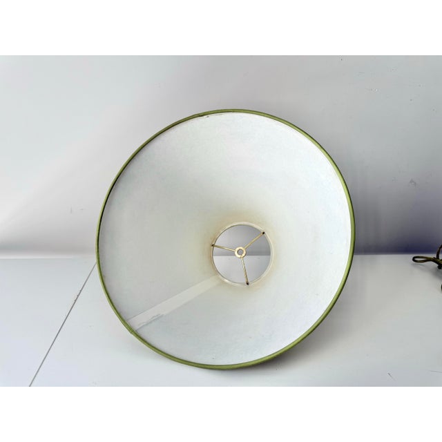 Paper Late 20th Century Hand Painted Botanical Motif Empire Lampshade For Sale - Image 7 of 7