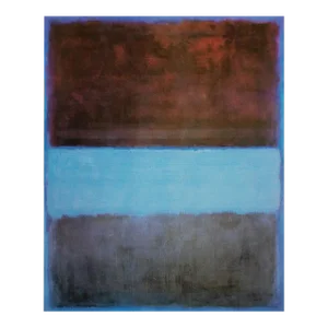 2003 After Mark Rothko "No. 61 (Rust and Blue) [Brown, Blue, Brown on Blue]" Poster