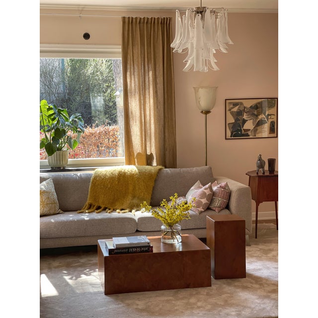 Glass Bold Eclectic White Murano Chandeliers, Set of 2 For Sale - Image 7 of 10