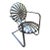 Mid 20th Century Francois Carre Petite Cantilever Iron Rocking Chair For Sale