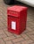 Vintage Post Box in Bright Red For Sale - Image 4 of 8