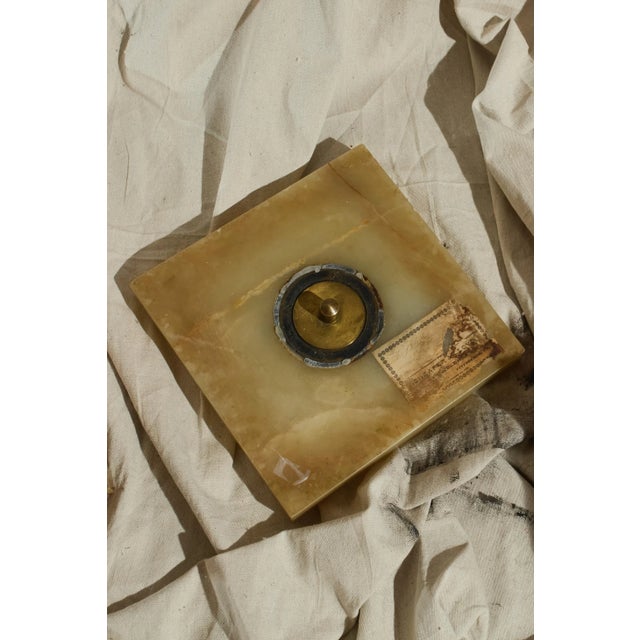 Late 19th Century Onyx and Brass Pedestal For Sale - Image 4 of 6