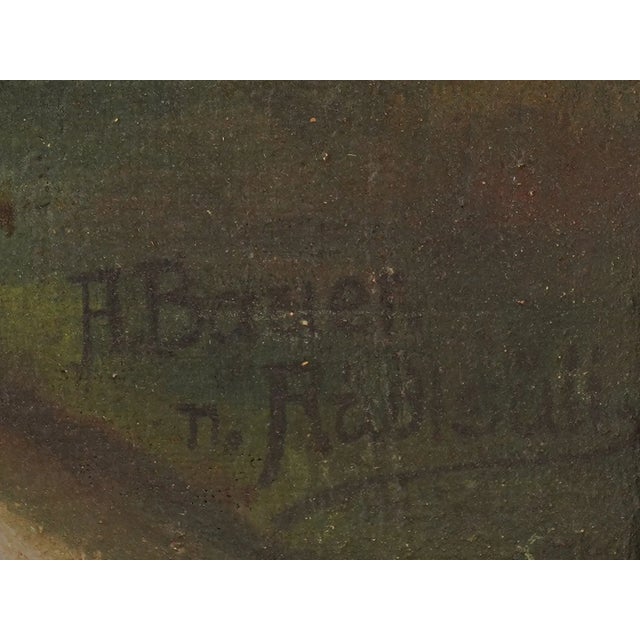 Expressionism Hermann Rudisuhli Antique Oil Landscape Painting For Sale - Image 3 of 4