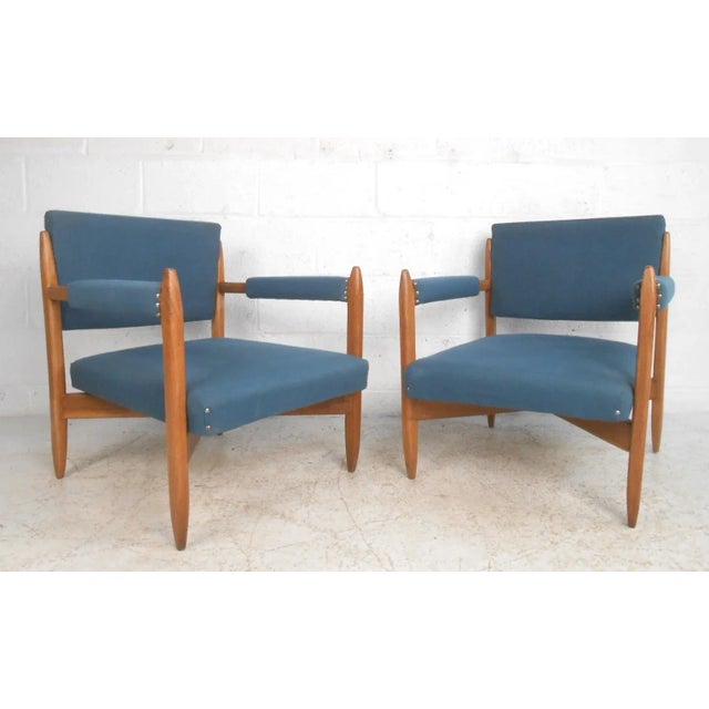 1970s Mid-Century Modern Armchairs - a Pair For Sale - Image 10 of 10