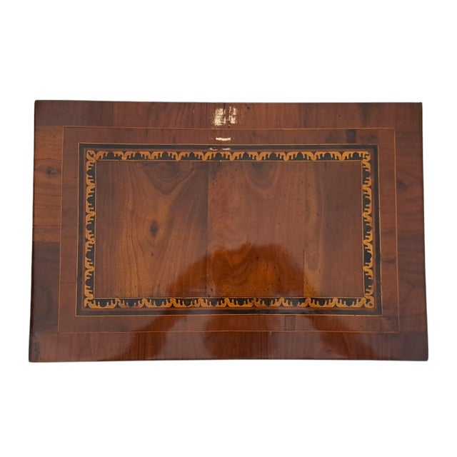 Louis XVI Inlaid Lombardy Bedside Table For Sale - Image 5 of 11