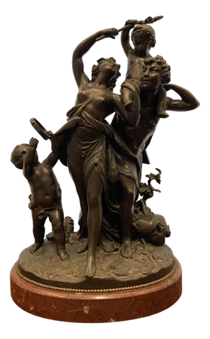 Bronze Sculpture After Clodion, 1800s
