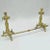 19th Century French Empire Neoclassical Flame & Lion Brass Paw Andirons & Bar - Pair For Sale - Image 10 of 10