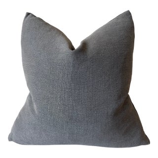 Stone Washed Linen Pillow -Khaki For Sale