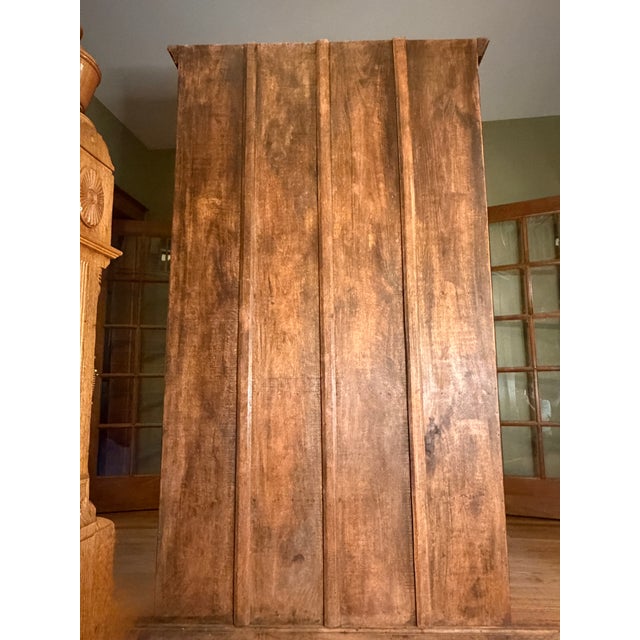 Vintage Indian Haveli Armoire With Antique Hand-Carved Mandala Doors For Sale - Image 14 of 18