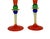 Mid 20th Century Harlequin Gense Berit Johansson Glass Champagne Flutes Multicolor Signed - a Pair For Sale - Image 4 of 6