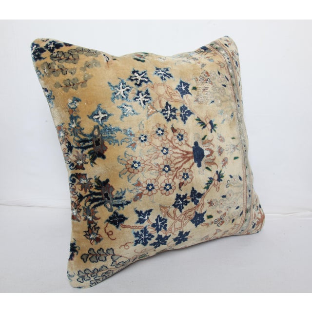 Here i am listing a vintage 100% Handmade double knotted rug pillow cover, made from tribal Floral Wool on Cotton also...