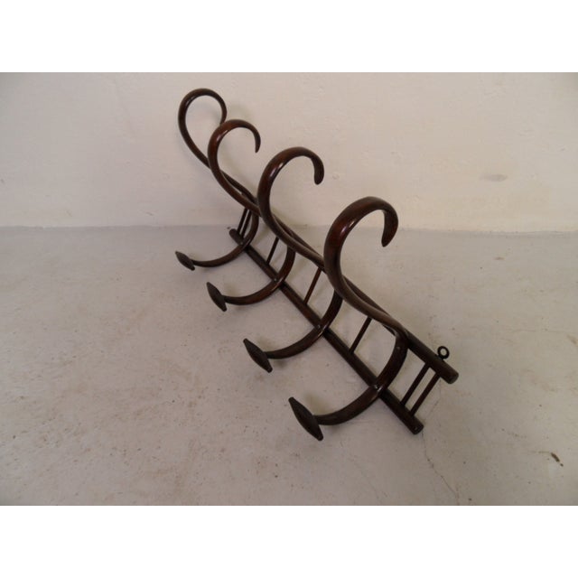 Antique Hanging Coat Rack from Thonet, 1920s For Sale - Image 9 of 10
