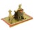 Orientalist Polychrome Bronze Pharaoh Sculpture with Lionesses For Sale - Image 9 of 13