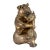 Modern Brutalist Fashionista Hippopotamus Cast Metal Sculpture Signed g.g. 1973 For Sale